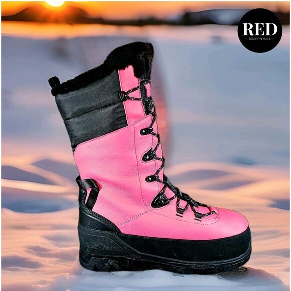 UGG SHASTA BOOT TALL PINK GLOW LEATHER WOOL ALL GENDER BOOTS - SIZE US M10/W11 - Picture 9 of 13